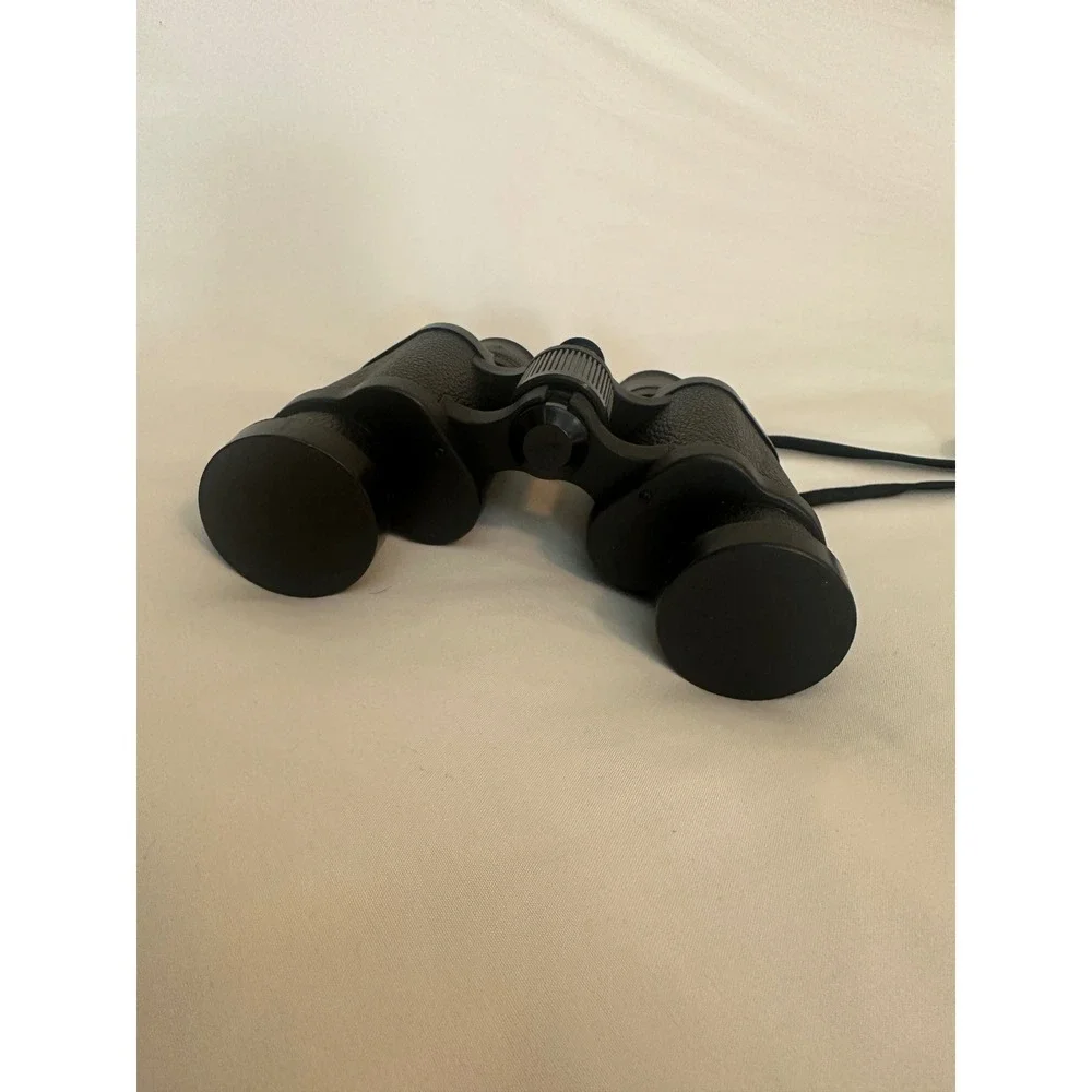 Galileo 8x30 Binoculars Black 393ft at 1000yds with Carrying Case and Lens Caps